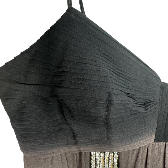 Sue Wong Nocturne Beaded Silk Ombre Babydoll Dress Whimsigoth Fairy Grunge Sz 14 - Picture 7 of 13